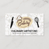 bakkerij | mes | Whisk Logo Visitekaartje (Voorkant)