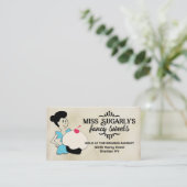 bakkerij met gebakken schorten en gebakken brood visitekaartje (Staand voorkant)