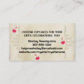 bakkerij met gebakken schorten en gebakken brood visitekaartje (Achterkant)