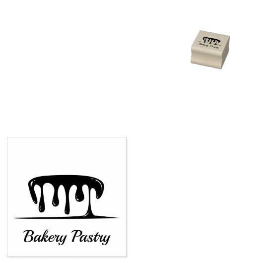 Bakkerij met ijsboringen rubberstempel (Gestempeld)