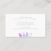 Bakkerij met lepel als tussenblad voor gebak visitekaartje (Achterkant)