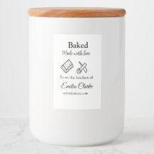 Bakkerij met liefde gebakken voeg naam tekst toe l