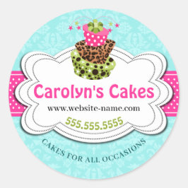 Bakkerij met rotsgaren ronde sticker