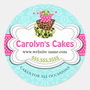 Bakkerij met rotsgaren ronde sticker