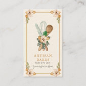 Bakkerij met roze en met pokken visitekaartje (Voorkant)