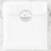 Bakkerij met zilverrollen en whiskykoek ronde sticker (Tas)