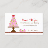Bakkerij met zoete koekjes visitekaartje (Voorkant)