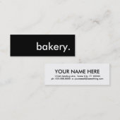 bakkerij. mini visitekaartje (Voorkant / Achterkant)