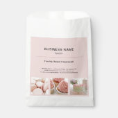 Bakkerij Minimal Pink Custom Photo Business Bedankzakje (Voorkant)