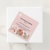 Bakkerij Minimal Pink Custom Photo Business Label (In situ)