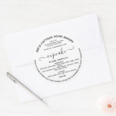 Bakkerij Modern Cupcake Cottage wet label (Envelop)