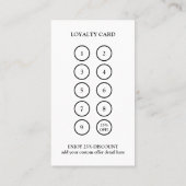 Bakkerij Modern Photo Loyalty Kaart (Achterkant)