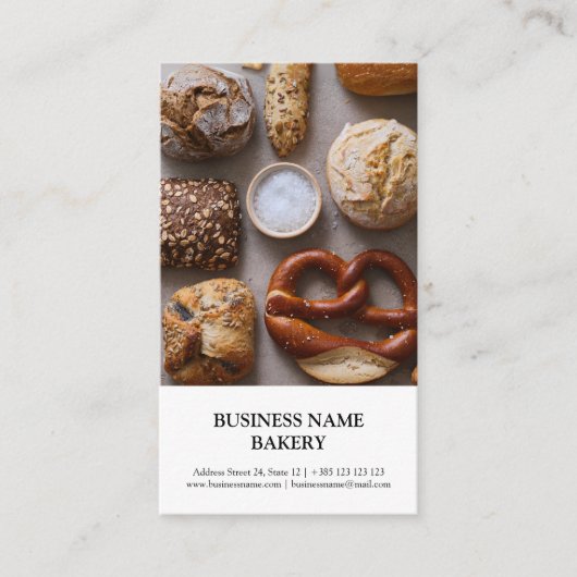 Bakkerij Modern Photo Loyalty Kaart (Voorkant)