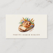 Bakkerij Modern Waterverf Brood Visitekaartje (Voorkant)