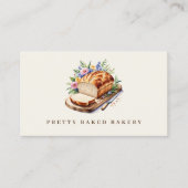 Bakkerij Modern Waterverf Brood Visitekaartje (Voorkant)