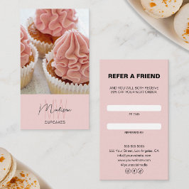 Bakkerij Monogram Logo Business Referral Kaart Klantenkaartje