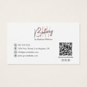 Bakkerij Monogram Logo Zakelijk Cadeaubon Visitekaartje (Achterkant)