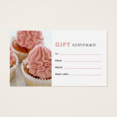 Bakkerij Monogram Logo Zakelijk Cadeaubon Visitekaartje (Voorkant)