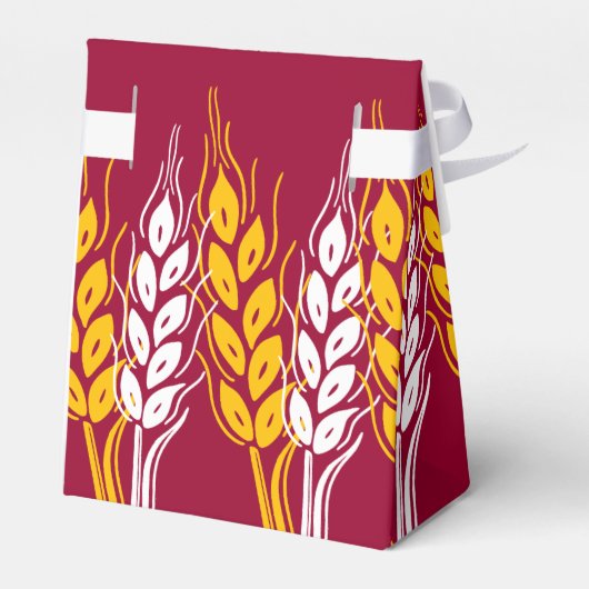 Bakkerij monsters tarwe rood promotionele geschenk bedankdoosjes (Achterkant)