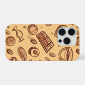 Bakkerij naadloos patroon iPhone hoesje (Achterkant horizontaal)