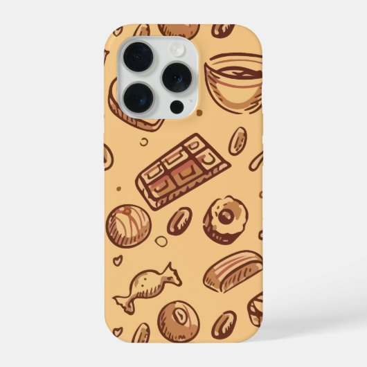Bakkerij naadloos patroon iPhone hoesje (Achterkant)