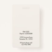 Bakkerij Naam Badge (Achterkant)