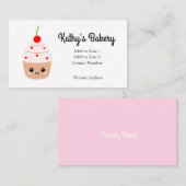 Bakkerij Naam Kaart, Pastry Shop Visitekaartje (Voorkant / Achterkant)