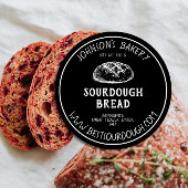 Bakkerij Naam Sourdough Brood Laag Vintage Label 