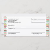 Bakkerij- of Cupcake Winkelcadeaus (Achterkant)