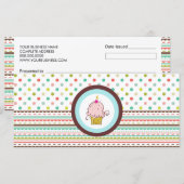 Bakkerij- of Cupcake Winkelcadeaus (Voorkant / Achterkant)