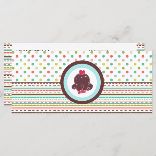 Bakkerij- of Cupcake Winkelcadeaus (Voorkant / Achterkant)