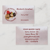 Bakkerij of gebak koopt met Jouw naam Visitekaartje (Voorkant / Achterkant)