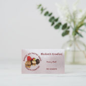 Bakkerij of gebak koopt met Jouw naam Visitekaartje (Staand voorkant)