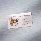 Bakkerij of gebak koopt met Jouw naam Visitekaartje Magneet (Voorbeeld)