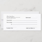 Bakkerij- of koekjesbonnen (Achterkant)