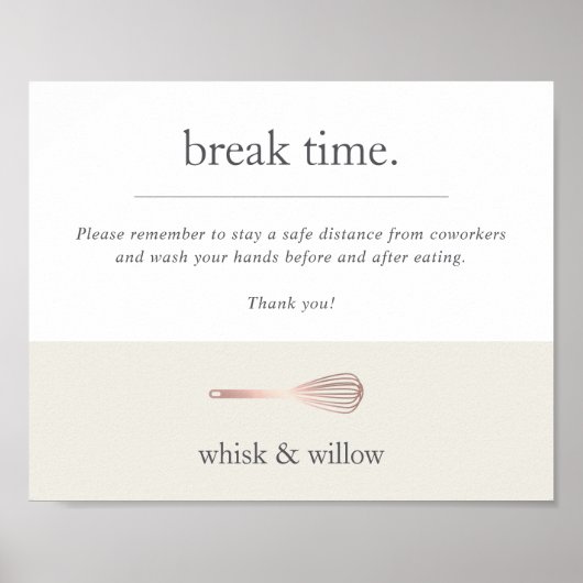 Bakkerij of kraamruimte voor katachtigen/Keukenspo Poster (Voorkant)