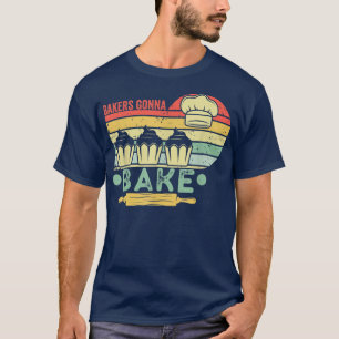 bakkerij om vintage grappige bakkerij te bakken t-shirt