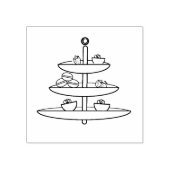 Bakkerij op een gelaagd Bord Rubberstempel (Afrduk)