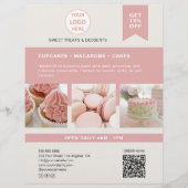 Bakkerij op maat gemaakte logo flyer (Voorkant)