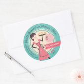 bakkerij op maat gesneden prijskaartjes ronde sticker (Envelop)