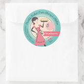 bakkerij op maat gesneden prijskaartjes ronde sticker (Tas)