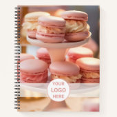 Bakkerij op maat logo foto QR-code Notitieboek (Voorkant)