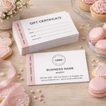 Bakkerij op maat logo zakelijk cadeaubon