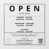 Bakkerij Openingstijden Raamsticker (Vel)