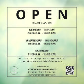 Bakkerij Openingsuren Raamsticker (Vel 3)