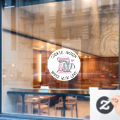 Bakkerij Pastakaas Druppels Koekje Ruitstickers Raamsticker (Cafe Raam)