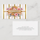 Bakkerij Pastechnop Floral roze olievlekken Visitekaartje (Voorkant / Achterkant)