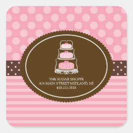 Bakkerij  Pastel Productlabel Stickers