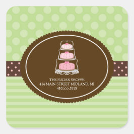 Bakkerij  Pastel Productlabel Stickers