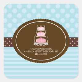 Bakkerij  Pastel Productlabel Stickers